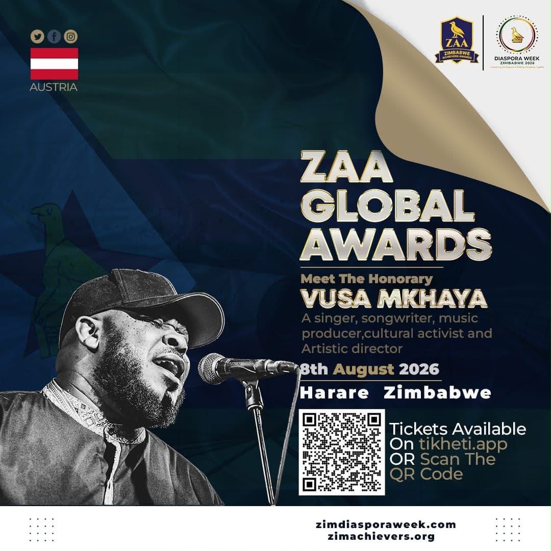 Vusa Mkhaya to Receive Honorary Recognition at Zimbabwe Achievers Awards Global Awards 2026
